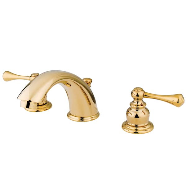 8" Widespread Bathroom Faucet, Polished Brass